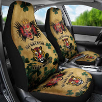 The Irishman-Notorious Car Seat Cover Old School Tattoos and Shamrocks Grunge Style