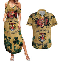 The Irishman-Notorious Couples Matching Summer Maxi Dress and Hawaiian Shirt Old School Tattoos and Shamrocks Grunge Style