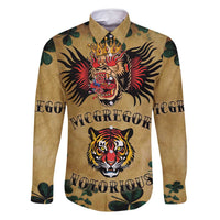 The Irishman-Notorious Family Matching Summer Maxi Dress and Hawaiian Shirt Old School Tattoos and Shamrocks Grunge Style