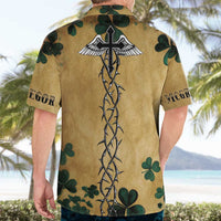 The Irishman-Notorious Hawaiian Shirt Old School Tattoos and Shamrocks Grunge Style