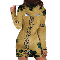 The Irishman-Notorious Hoodie Dress Old School Tattoos and Shamrocks Grunge Style