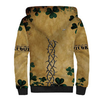 The Irishman-Notorious Sherpa Hoodie Old School Tattoos and Shamrocks Grunge Style