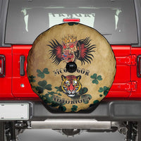 The Irishman-Notorious Spare Tire Cover Old School Tattoos and Shamrocks Grunge Style