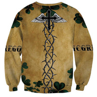 The Irishman-Notorious Sweatshirt Old School Tattoos and Shamrocks Grunge Style