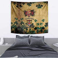 The Irishman-Notorious Tapestry Old School Tattoos and Shamrocks Grunge Style