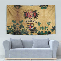The Irishman-Notorious Tapestry Old School Tattoos and Shamrocks Grunge Style