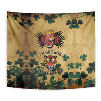 The Irishman-Notorious Tapestry Old School Tattoos and Shamrocks Grunge Style