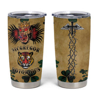 The Irishman-Notorious Tumbler Cup Old School Tattoos and Shamrocks Grunge Style