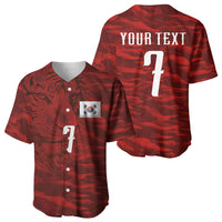 Custom South Korea National Football Baseball Jersey Tigers-Taegeuk Warriors Red