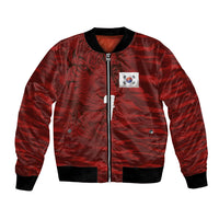Custom South Korea National Football Bomber Jacket Tigers-Taegeuk Warriors Red