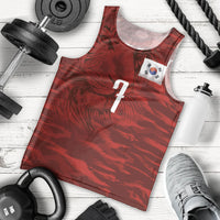 Custom South Korea National Football Men Tank Top Tigers-Taegeuk Warriors Red
