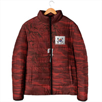 Custom South Korea National Football Padded Jacket Tigers-Taegeuk Warriors Red
