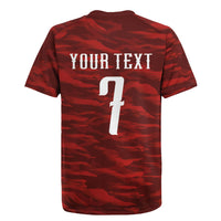 Custom South Korea National Football Rugby Jersey Tigers-Taegeuk Warriors Red