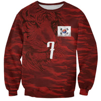 Custom South Korea National Football Sweatshirt Tigers-Taegeuk Warriors Red
