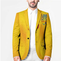 Custom Ukraine National Football Blazer Vyshyvanka Inspired Geometry - Wonder Print Shop