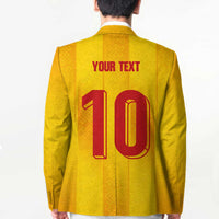 Custom Ukraine National Football Blazer Vyshyvanka Inspired Geometry - Wonder Print Shop