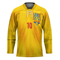 Custom Ukraine National Football Hockey Jersey Vyshyvanka Inspired Geometry - Wonder Print Shop