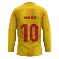 Custom Ukraine National Football Hockey Jersey Vyshyvanka Inspired Geometry - Wonder Print Shop