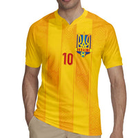 Custom Ukraine National Football Rugby Jersey Vyshyvanka Inspired Geometry - Wonder Print Shop
