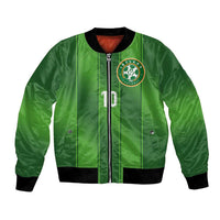 Custom Ireland National Football Bomber Jacket Celtics Knot Shamrocks Inspired Geometry - Wonder Print Shop