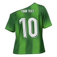 Custom Ireland National Football Cross Shoulder Shirt Celtics Knot Shamrocks Inspired Geometry - Wonder Print Shop