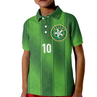 Custom Ireland National Football Kid Polo Shirt Celtics Knot Shamrocks Inspired Geometry - Wonder Print Shop