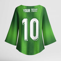 Custom Ireland National Football Kimono Sleeve Blouse Celtics Knot Shamrocks Inspired Geometry - Wonder Print Shop