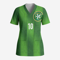 Custom Ireland National Football Scrub Top Celtics Knot Shamrocks Inspired Geometry - Wonder Print Shop
