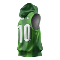 Custom Ireland National Football Sleeveless Hoodie Celtics Knot Shamrocks Inspired Geometry - Wonder Print Shop