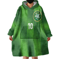 Custom Ireland National Football Wearable Blanket Hoodie Celtics Knot Shamrocks Inspired Geometry - Wonder Print Shop