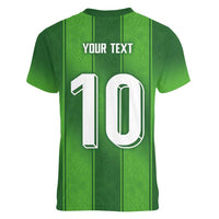 Custom Ireland National Football Women V-Neck T-Shirt Celtics Knot Shamrocks Inspired Geometry - Wonder Print Shop