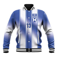 Custom Greece National Football Baseball Jacket Greek Key Inspired Geometry - Wonder Print Shop