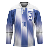 Custom Greece National Football Hockey Jersey Greek Key Inspired Geometry - Wonder Print Shop