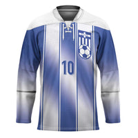 Custom Greece National Football Hockey Jersey Greek Key Inspired Geometry - Wonder Print Shop