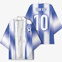 Custom Greece National Football Kimono Greek Key Inspired Geometry - Wonder Print Shop