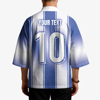 Custom Greece National Football Kimono Greek Key Inspired Geometry - Wonder Print Shop