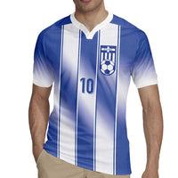 Custom Greece National Football Rugby Jersey Greek Key Inspired Geometry - Wonder Print Shop