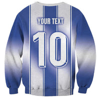 Custom Greece National Football Sweatshirt Greek Key Inspired Geometry - Wonder Print Shop