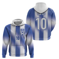 Custom Greece National Football Zip Hoodie Greek Key Inspired Geometry - Wonder Print Shop