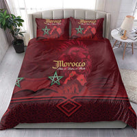 Happy Morocco Proclamation Day Bedding Set Barbary Lion's Roar - Fight for Peace and Freedom - Wonder Print Shop