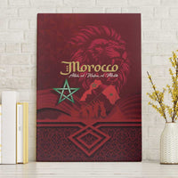 Happy Morocco Proclamation Day Canvas Wall Art Barbary Lion's Roar - Fight for Peace and Freedom - Wonder Print Shop