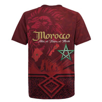 Happy Morocco Proclamation Day Rugby Jersey Barbary Lion's Roar - Fight for Peace and Freedom - Wonder Print Shop