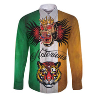 The Ireland - Notorious Family Matching Long Sleeve Bodycon Dress and Hawaiian Shirt Old School Tattoos Grunge Style