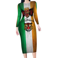 The Ireland - Notorious Family Matching Long Sleeve Bodycon Dress and Hawaiian Shirt Old School Tattoos Grunge Style