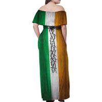 The Ireland - Notorious Family Matching Off Shoulder Maxi Dress and Hawaiian Shirt Old School Tattoos Grunge Style