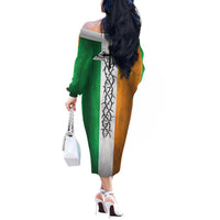 The Ireland - Notorious Off The Shoulder Long Sleeve Dress Old School Tattoos Grunge Style