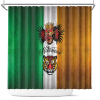 The Ireland - Notorious Shower Curtain Old School Tattoos Grunge Style - Wonder Print Shop