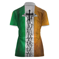 The Ireland - Notorious Women Polo Shirt Old School Tattoos Grunge Style - Wonder Print Shop