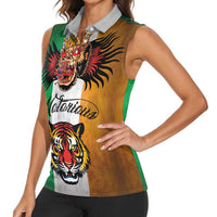The Ireland - Notorious Women Sleeveless Polo Shirt Old School Tattoos Grunge Style - Wonder Print Shop