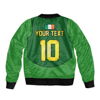 Custom Irish Rugby Bomber Jacket St Patrick's Day Style - Gilet Costume